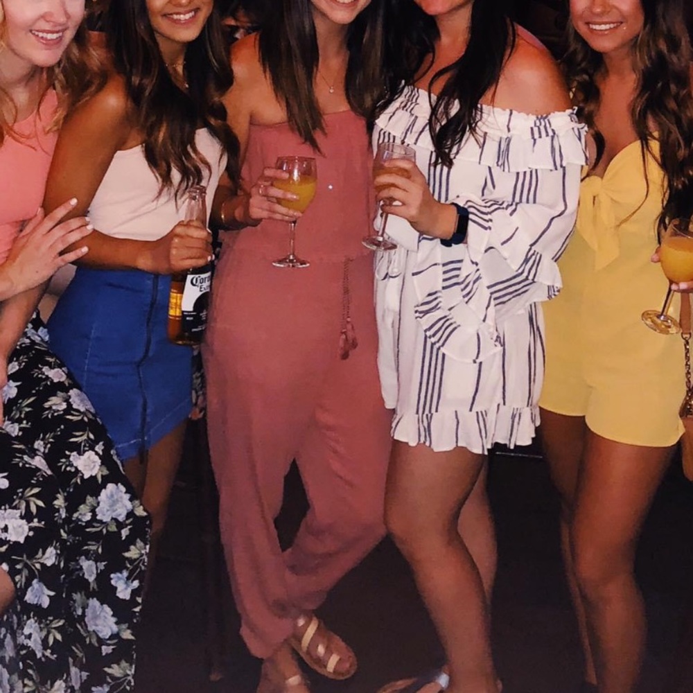Pink jumpsuit